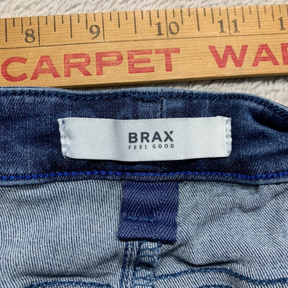 Brax Feel Good Blue Planet Mary Stretch Dark Wash Blue Jeans Womens 34 x 31 - Picture 5 of 8
